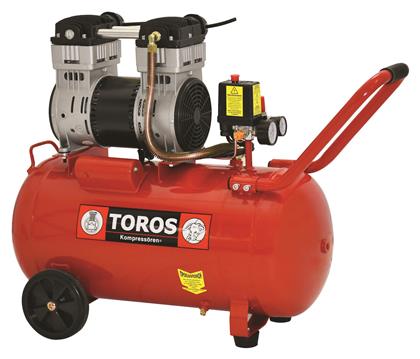 Toros Oil Free SILENT Μονοφασικό Κομπρεσέρ Αέρος με Ισχυ 1.55hp και Αεροφυλάκιο 50lt