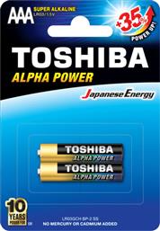Toshiba Alpha Power Αλκαλικές Μπαταρίες AAA 1.5V 2τμχ