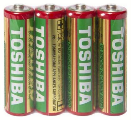 Toshiba Μπαταρίες Zinc AA 1.5V 4τμχ