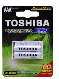 Toshiba Επαναφορτιζόμενες Μπαταρίες AAA Ni-MH 950mAh 1.2V 2τμχ από το Public