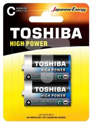 Toshiba High Power LR14GCP BP-2 Αλκαλικές Μπαταρίες C 1.5V 2τμχ από το Polihome