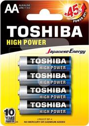 Toshiba High Power LR6GCP BP-4 Αλκαλικές Μπαταρίες AA 1.5V 4τμχ
