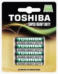 Toshiba Super Heavy Duty Μπαταρίες Zinc AAA 1.5V 4τμχ