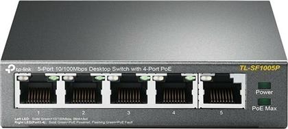 TP-LINK TL-SF1005P v1 Unmanaged L2 PoE Switch με 5 Θύρες Ethernet από το e-shop