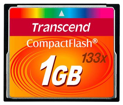 Transcend 133x CompactFlash Card 1GB από το e-shop