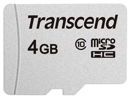 Transcend 300s microSDHC 4GB Class 10 U3 V30 A1 UHS-I από το e-shop