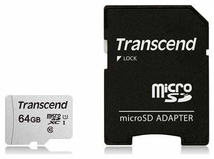 Transcend 300s microSDXC 64GB Class 10 U1 V30 A1 UHS-I από το e-shop