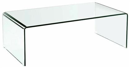 Τραπεζάκι Σαλονιού Glasser Clear 110x55x35cm Διάφανο