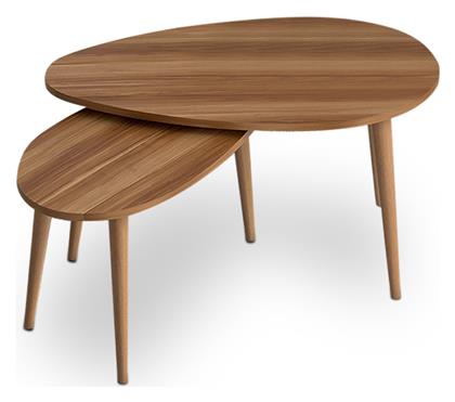 Τραπεζάκι Σαλονιού Spline 2τμχ 80x40x46cm