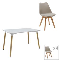 Τραπεζαρία Natali-gaston A 5τμχ 120x80εκ.