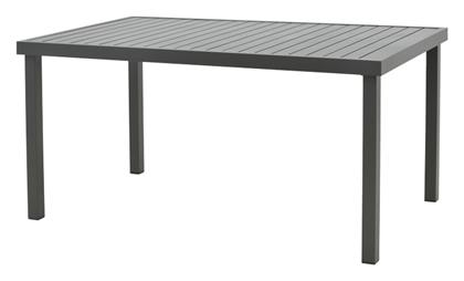 Τραπέζι Αλουμινίου Ανθρακί 150x80x74εκ.