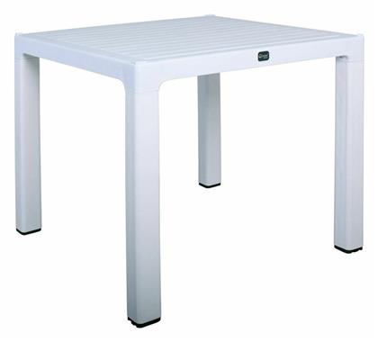 Τραπέζι Tebo 90x90x73εκ. Λευκό