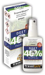 Travelsafe Travel Deet 40% Εντομοαπωθητικό Spray XL 200ml