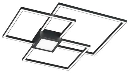 Trio Lighting Hydra Μοντέρνα Μεταλλική Πλαφονιέρα Οροφής με Ενσωματωμένο LED σε Μαύρο χρώμα 65.5cm