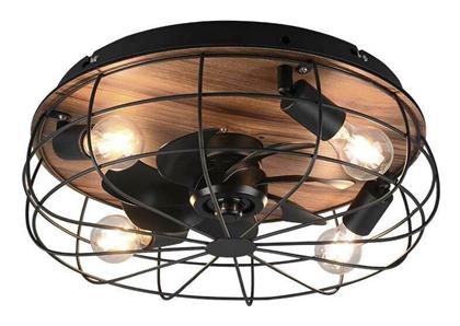 Trio Lighting 42W με Φως 48cm Μαύρος Trondheim