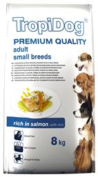 TropiDog Premium Adult Small Breeds Salmon 8kg