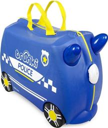 Trunki Percy Police Car Παιδική Βαλίτσα με ύψος 46cm σε Μπλε χρώμα