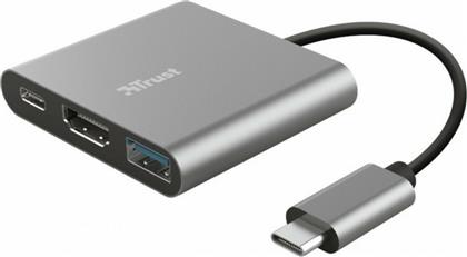 Trust Dalyx USB-C Docking Station με HDMI 4K PD Ασημί από το Public