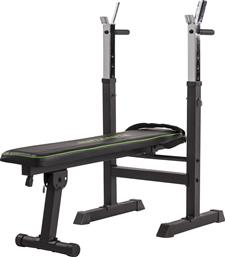 Tunturi WB20 Weight Bench Οριζόντιος Πάγκος Γυμναστικής Κοιλιακών με Ορθοστάτες