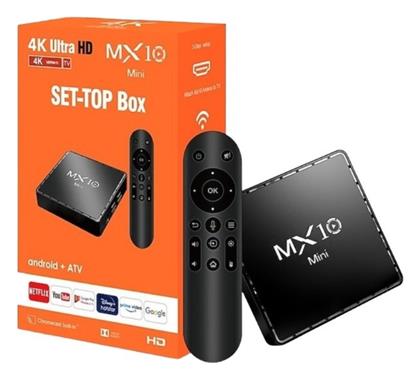 TV Box MX10 MINI ATV 4K UHD με WiFi 1GB RAM και 802.11GB Αποθηκευτικό Χώρο με Λειτουργικό Android από το Filinda