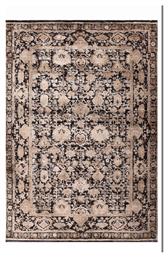 Tzikas Carpets Karma 00153-970 Χειροποίητο Χαλί Ορθογώνιο με Κρόσια Μαύρο-χρυσό από το Spitishop