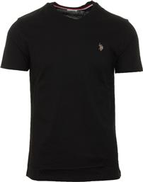 U.S. Polo Assn. Ανδρικό T-shirt Μαύρο με Λογότυπο από το Troumpoukis
