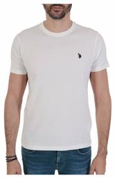 U.S. Polo Assn. Ανδρικό T-shirt Λευκό με Λογότυπο