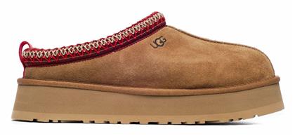 Ugg Australia Χειμερινές Γυναικείες Παντόφλες με γούνα σε Καφέ Χρώμα