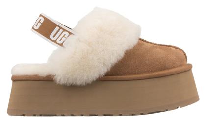 Ugg Australia Χειμερινές Γυναικείες Παντόφλες σε Καφέ Χρώμα