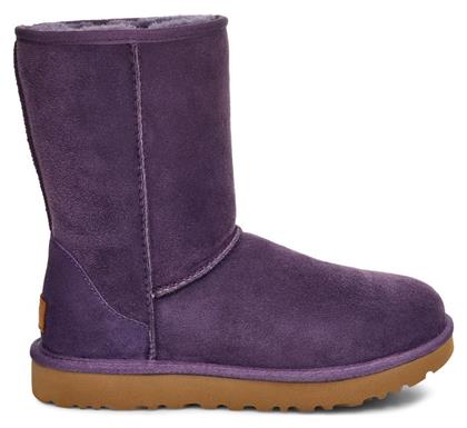 Ugg Australia Classic Short II Suede Γυναικείες Μπότες με Γούνα Nightshade