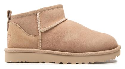 Ugg Australia Classic Ultra Mini Γυναικεία Μποτάκια Μπεζ