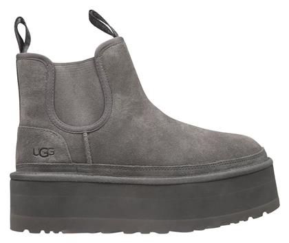 Ugg Australia Δερμάτινα Γυναικεία Chelsea Μποτάκια Γκρι