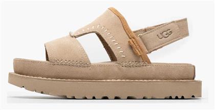 Ugg Australia Δερμάτινα Γυναικεία Σανδάλια Flatforms σε Χρώμα