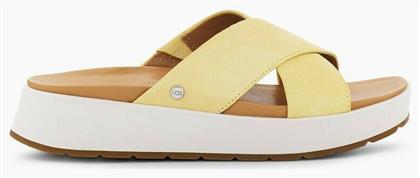 Ugg Australia Emily Γυναικεία Σανδάλια Flatforms Banana