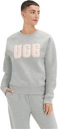 Ugg Australia Madeline Fuzzy Logo Γυναικείο Φούτερ Γκρι