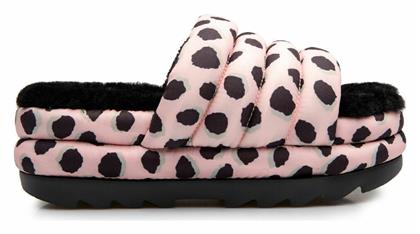 Ugg Australia Maxi Δερμάτινα Σανδάλια Cheetah Pink