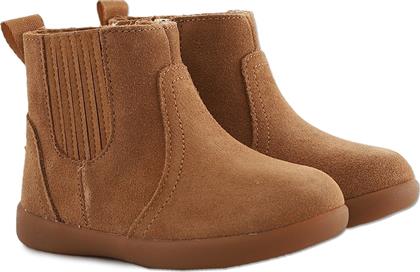 Ugg Australia Suede Παιδικά Μποτάκια με Φερμουάρ Καφέ