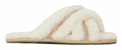 Ugg Australia Scuffita Χειμερινές Γυναικείες Παντόφλες με γούνα σε Μπεζ Χρώμα από το Z-mall