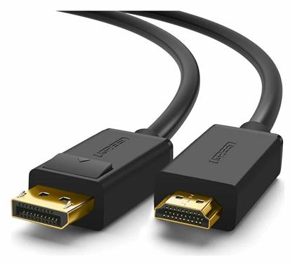 Ugreen Cable DisplayPort male - HDMI male 1m Μαύρο (10238) από το e-shop