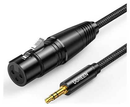 Ugreen Cable XLR female - 3.5mm male Μαύρο 2m (20244)