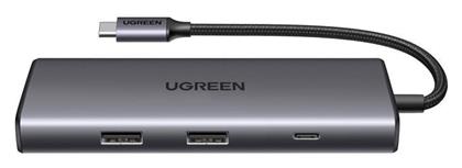 Ugreen CM498 USB-C Docking Station με HDMI 4K PD Ethernet και σύνδεση 2 Οθονών Μπλε από το e-shop