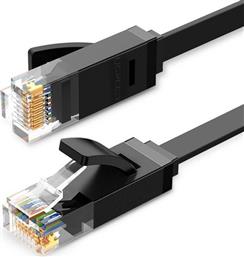Ugreen Flat U/UTP Cat.6 Καλώδιο Δικτύου Ethernet 10m Μαύρο από το e-shop