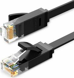 Ugreen Flat U/UTP Cat.6 Καλώδιο Δικτύου Ethernet 15m Μαύρο