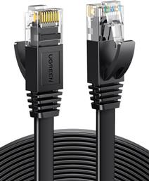 Ugreen Flat U/UTP Cat.6 Καλώδιο Δικτύου Ethernet 30m Μαύρο