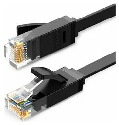 Ugreen Flat U/UTP Cat.6 Καλώδιο Δικτύου Ethernet 5m Μαύρο