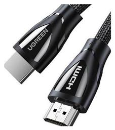 Ugreen HD140 HDMI 2.1 Braided HDMI male - HDMI male 1m Μαύρο (80401)