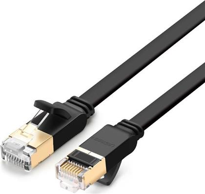 Ugreen NW106 Flat U/FTP (STP) Cat.7 Καλώδιο Δικτύου Ethernet 1m Μαύρο από το e-shop