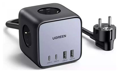 Ugreen Πολύπριζο 3 Θέσεων με 2 USB-A, 2 USB-C και Καλώδιο 1.8m