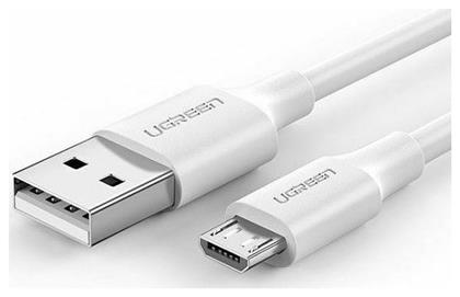 Ugreen Regular USB 2.0 to micro USB Cable Λευκό 1m (60141) από το e-shop