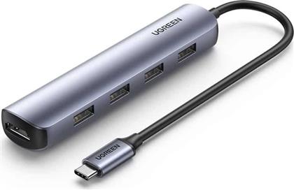 Ugreen USB-C Docking Station με HDMI 4K Γκρι (20197) από το e-shop